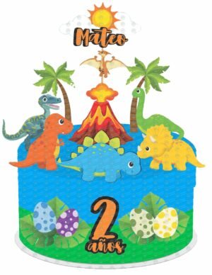 Cake Topper de Dinosaurios