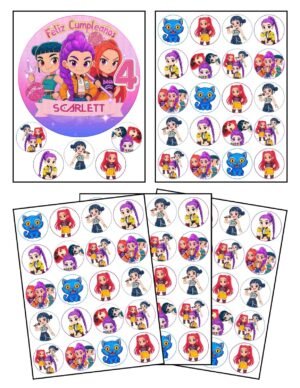 Transfer para Gelatina de Las Guerreras K-POP