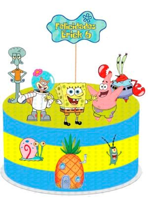 Cake Topper de Bob Esponja para pastel