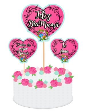 Cake Topper para pastel de Feliz Día Mamá