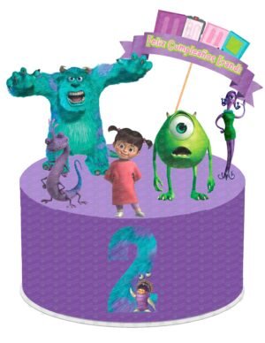 Cake Topper de Monsters Inc para pastel