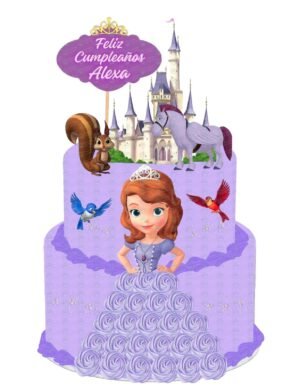 Cake Topper de La Princesita Sofia para pastel