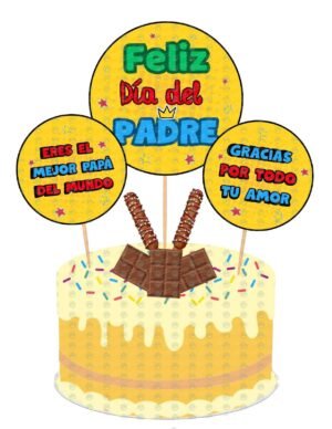 Cake Topper del Día del Padre para pastel