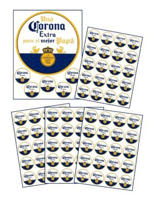 Transfer para Gelatina del Día del Padre de Cerveza Corona