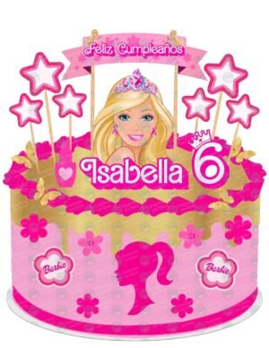 Cake Topper de Barbie para pastel