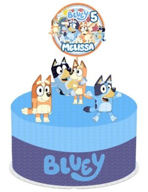 Cake Topper de Bluey para pastel