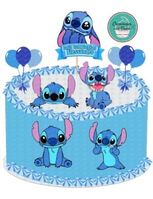 Cake Topper de Stitch para pastel