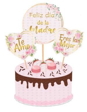 Cake Topper Día de las Madres para pastel