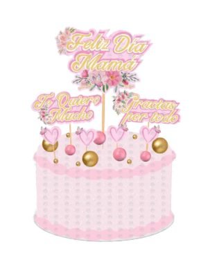 Cake Topper de Feliz Día Mamá para pastel