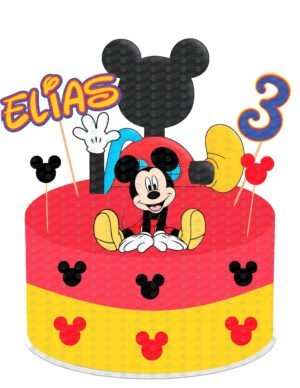 Cake Topper de Mickey Mouse para pastel