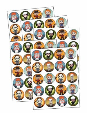 Transfer para Gelatina de varios personajes del Día de Brujas